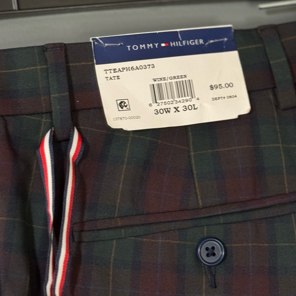 Tommy Hilfiger Multicolor Plaid Trousers